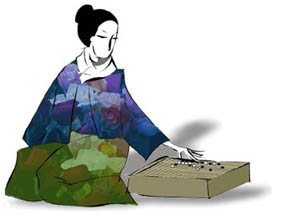 Random Image Test - Ancient Japanese cutie playing GO